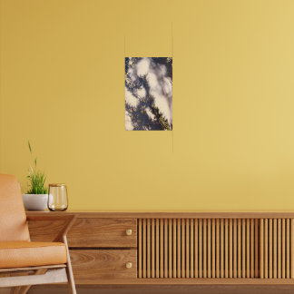 Siehe oben auf der Baumspitze Poster