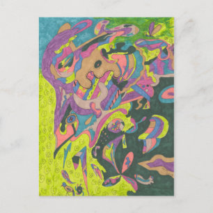 Siehe, Original Abstrakt Postkarte
