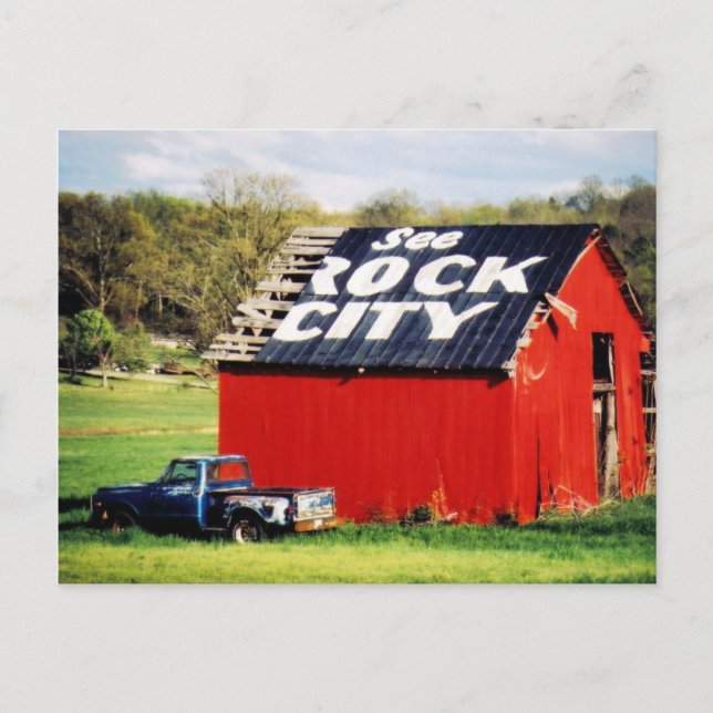 Siehe Rock City Barn Postkarte (Vorderseite)