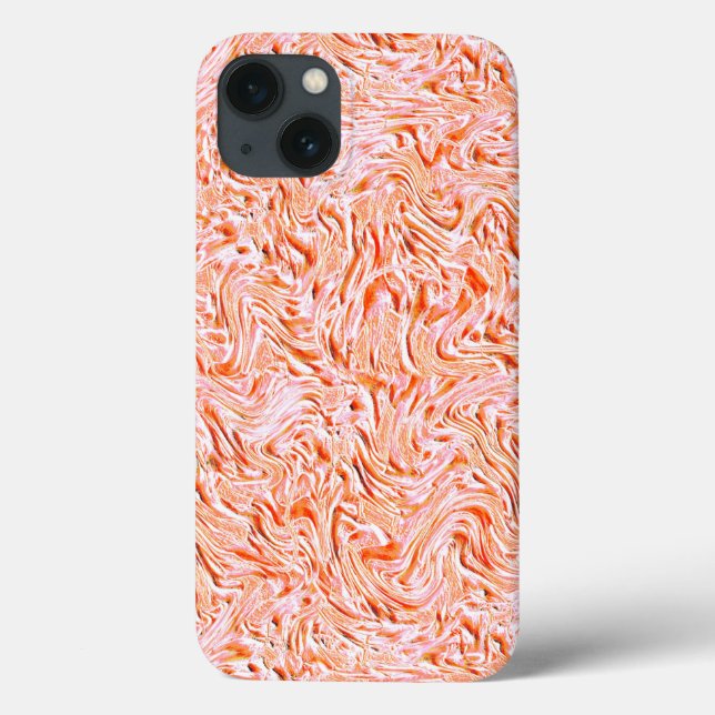 Sieht aus wie die Wand, die Farbe Lachs Case-Mate iPhone Hülle (Rückseite)