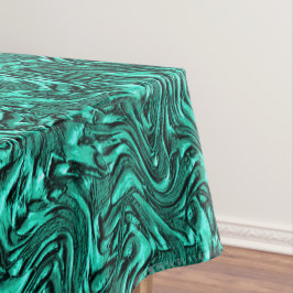 Sieht aus wie ein Jadegrün mit einer Wandstruktur Tischdecke