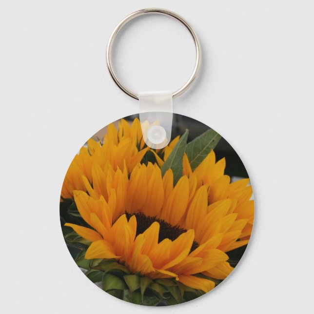 Sieht aus wie eine Sonnenblume Schlüsselanhänger (Vorderseite)