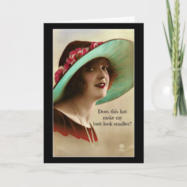 Sieht mein Hintern kleiner aus, Dankeskarte (Vorderseite)