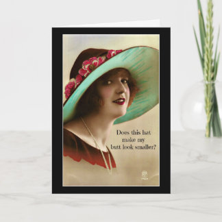 Sieht mein Hintern kleiner aus, Dankeskarte