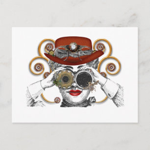 sieht nach Steampunk aus Steampunk-Typ Postkarte
