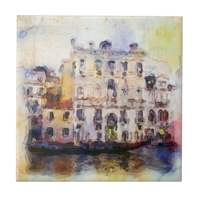 Sieht Od Venedig an, das im künstlerischen Fliese (Vorderseite)