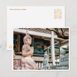 Siem Reap Devata Tempel Postkarte