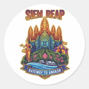 SIEM REAP RUNDER AUFKLEBER