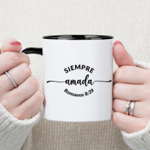 Siempre Amada Spanischer Christlicher Kaffeebecher