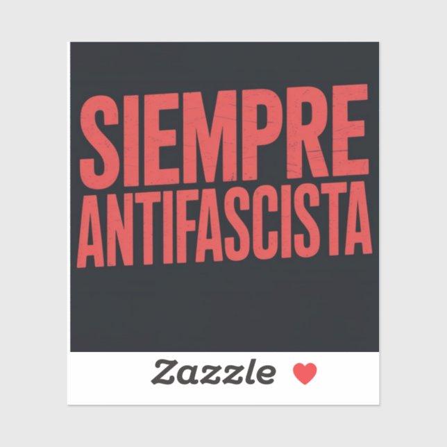 Siempre Antifascista Aufkleber (Blatt)