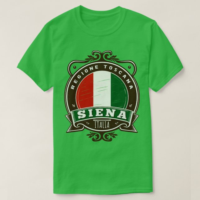 Siena Italia Retro Style Design T-Shirt (Design vorne)