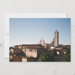 Siena Italien Dachlandschaft Film Foto Flach Postk Dankeskarte