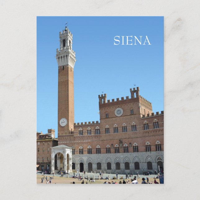 Siena, Italien Postkarte (Vorderseite)