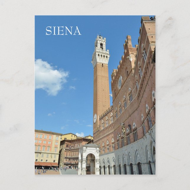 Siena, Italien Postkarte (Vorderseite)