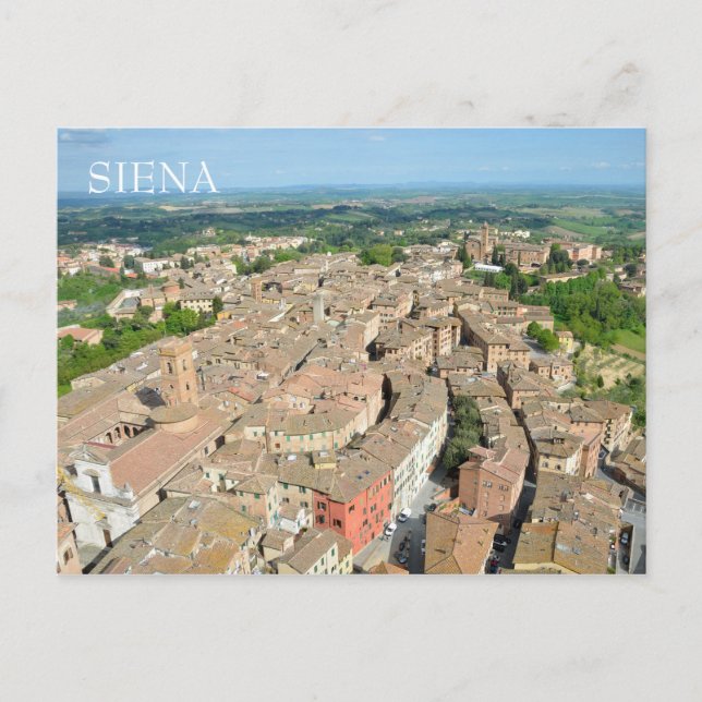 Siena, Italien Postkarte (Vorderseite)