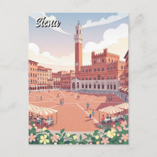Siena Italien Reise Postkarte