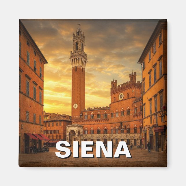 Siena Italy Travel Magnet (Vorne)