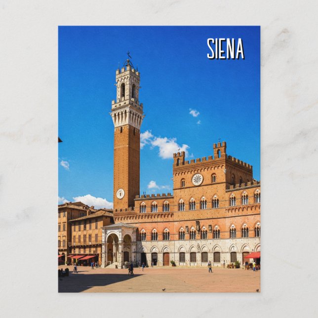 Siena Italy Travel Postkarte (Vorderseite)
