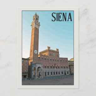 Siena Palazzo Pubblico Morning Postkarte
