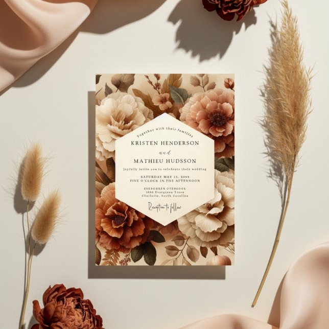 Sienna Bloom Hochzeit Einladung (Von Creator hochgeladen)