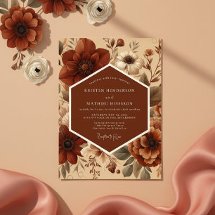 Sienna Bloom Romantische Hochzeit Einladung