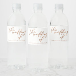 Sienna Brown Typografy Minimalistisch Wedding