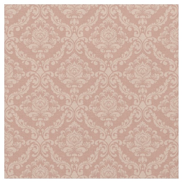 Sienna-Damask Stoff (Nahaufnahme)