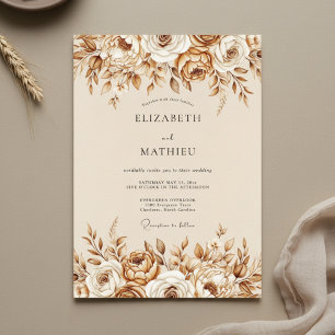 Sienna Ethereal Flourish Hochzeit Einladung