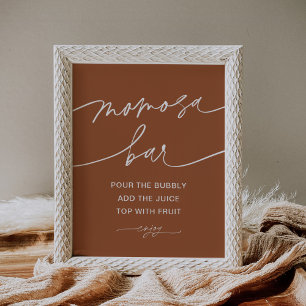 SIENNA Momosa Bar Baby Duschzeichen Poster