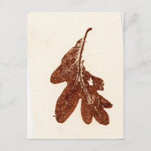 "Sienna Oak Leaf" Landstraßen Postkarte