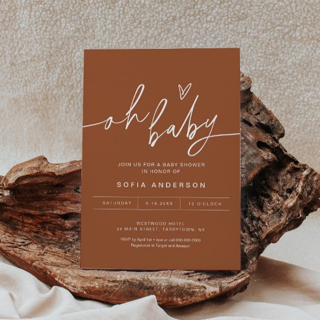 SIENNA Oh Baby Dusche Einladung (Von Creator hochgeladen)