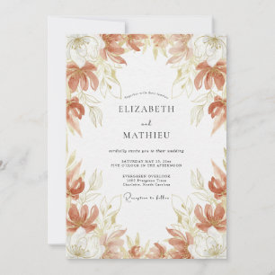 Sienna Serene Hochzeit zur Ernte Einladung