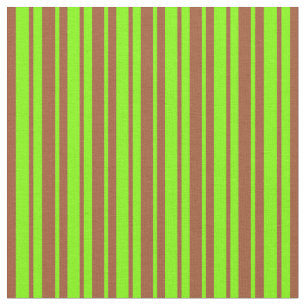 Sienna und Chartreuse Streifen Stoff