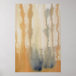 Sienna Wilds Watercolor Abstrakt Poster