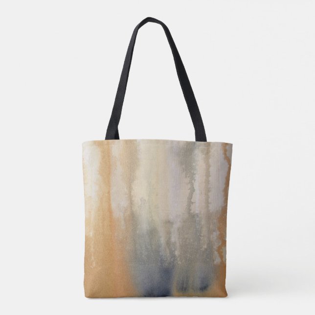 Sienna Wilds Watercolor Abstrakt Tasche (Rückseite)