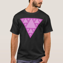 Sierpinski-Dreieck als rosa Dreieck LGBTQ+ T-Shirt