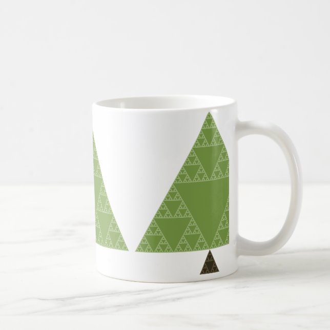 Sierpinski Dreieck-Baum Kaffeetasse (Rechts)