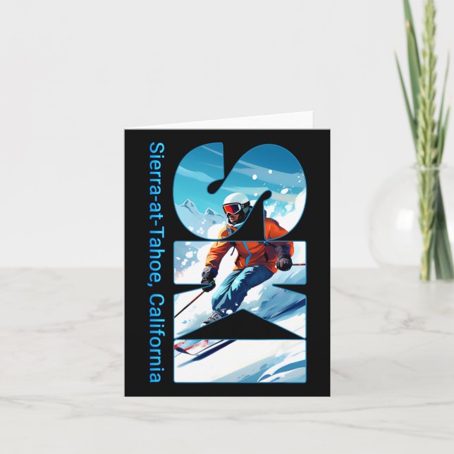 Sierra-at-tahoe Cooler Skiurlaub Ski Außenbereich  Karte (Vorderseite)