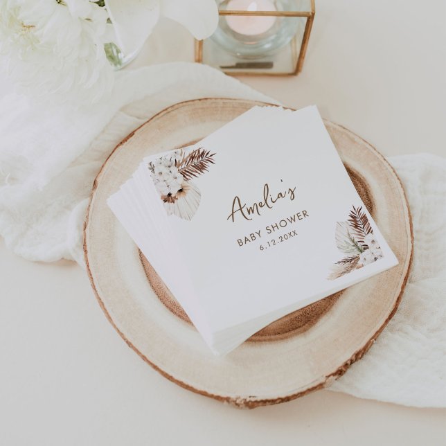 SIERRA Bohemisch Pampas Baby Dusche Serviette (Von Creator hochgeladen)