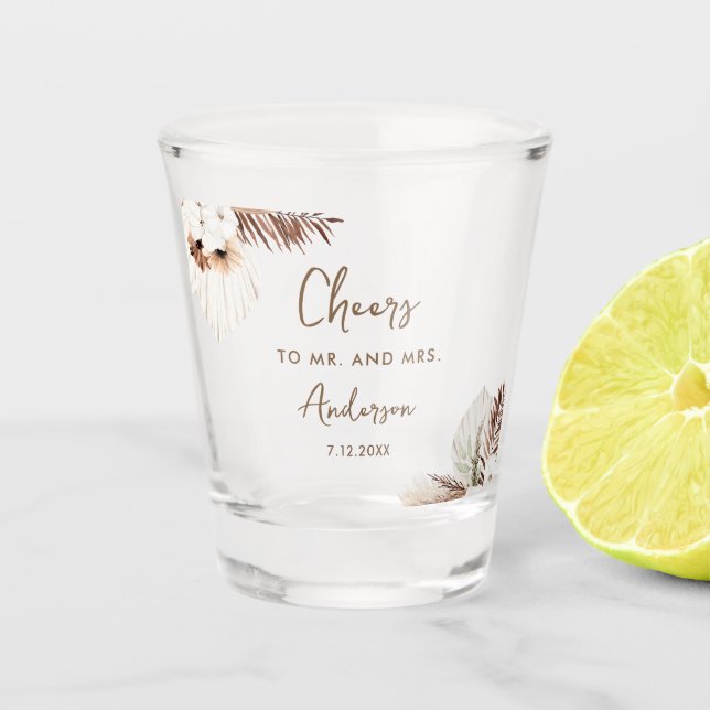 SIERRA BOHEMISCHE GASTGESCHENK HOCHZEIT SCHNAPSGLAS (Vorderseite)