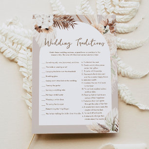 SIERRA Boho Hochzeiten Traditionen Brautparty Game Einladung