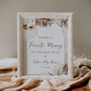 SIERRA Boho mit dem Logo "Favorite Memory Baby Sho Poster