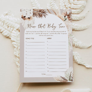 SIERRA Boho Name, dass Baby Tune Baby Shooting Gam Einladung