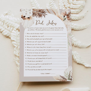 SIERRA Boho Papa plaisante Baby shower carte de je