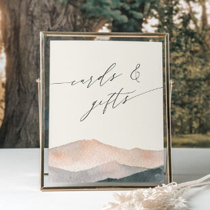 Sierra Dusk Wüstenkarten und Geschenke-Zeichen Poster