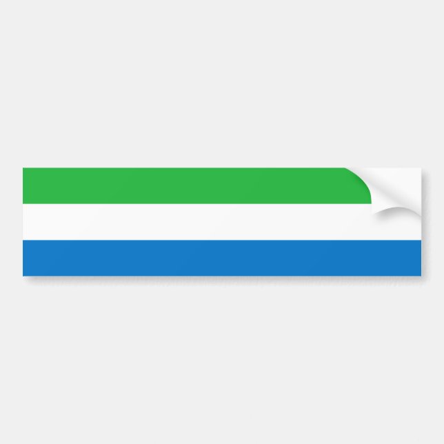 Sierra Leone Flag Autoaufkleber (Vorne)