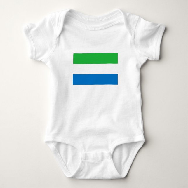 Sierra Leone Flag Baby Strampler (Vorderseite)