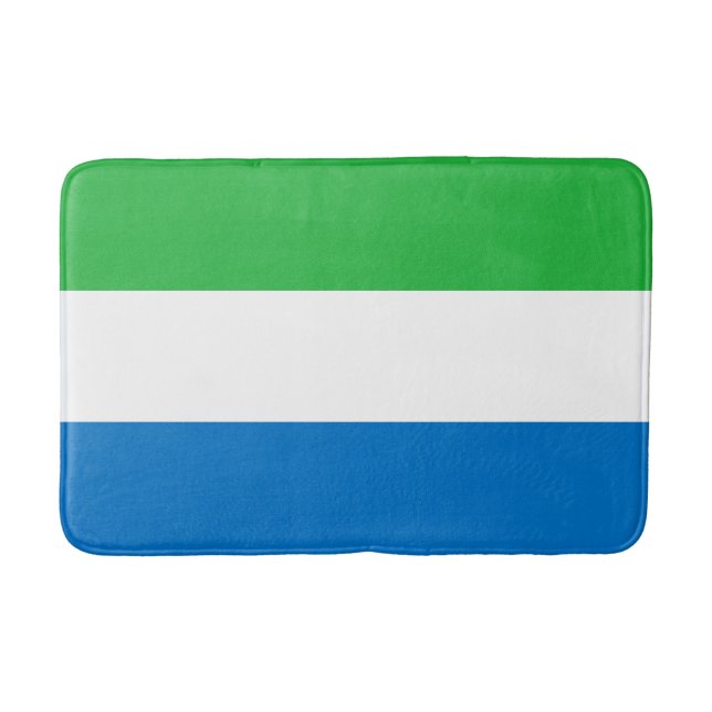 Sierra Leone Flag Badematte (Vorderseite)