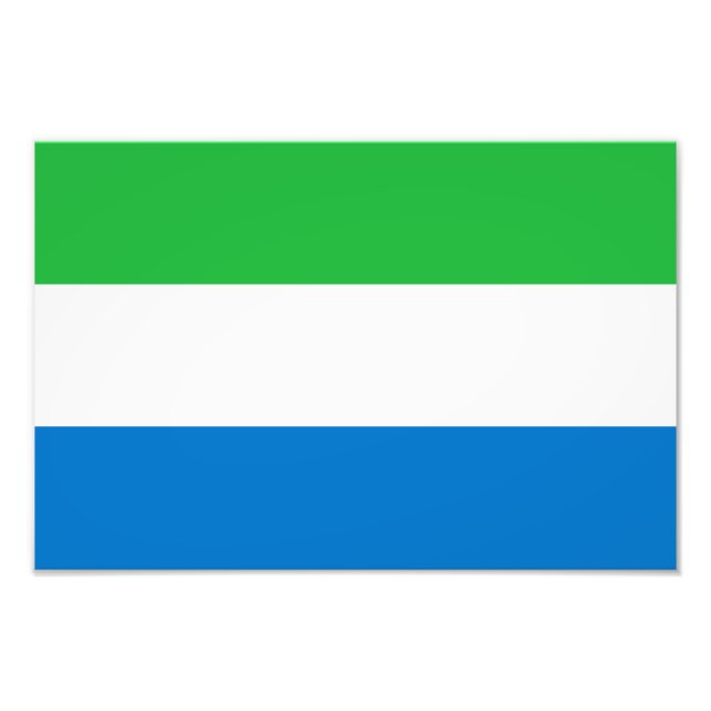 Sierra Leone Flag Fotodruck (Vorne)