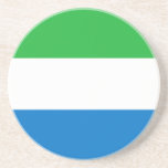 Sierra Leone Flag Getränkeuntersetzer<br><div class="desc">Patriotic flag of Sierra Leone.</div>